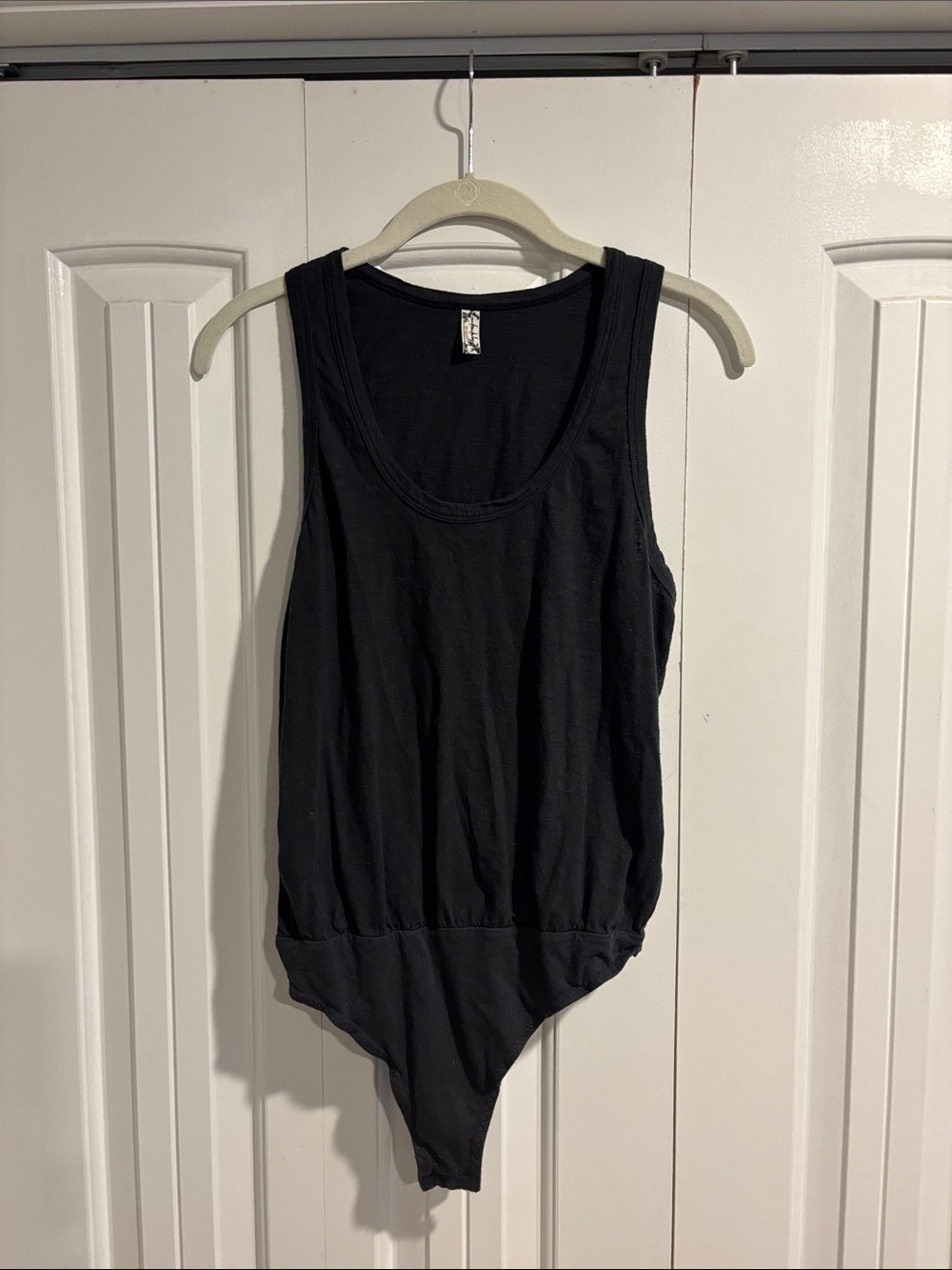 Free People Black Tank Bodysuit